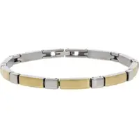 Titania Gliederarmband "Titanarmband", silber (silbergoldfarben), Armbänder, Damen, Titan, Gliederarmband, bicolor