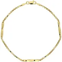 Vivance Goldarmband "delicate elegance", gelb (gelbgold 375), Armbänder, Damen, Gelbgold 375, Goldarmband