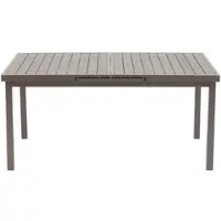 Destiny Esstisch IMOLA 165/215x75cm ausziehbar, Polywood-Tischplatte, taupe