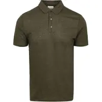 KnowledgeCotton Apparel Poloshirt Herren Regular Linen Forrest Night-M