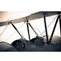 Papermoon Fototapete "Vintage Flugzeug", bunt, B:4m L:2,6m, Vlies, Tapeten, Fototapete