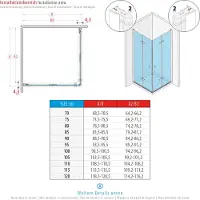 I-flair Falttür Duschkabine 90x105x190 cm aus durchsichtigem 6 mm Sicherheitsglas - DK99