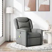 vidaXL Design New Massagesessel Dunkelgrau Stoff - Fernseh- & Relaxsessel Möbel2025 CHY4122229 1parcel