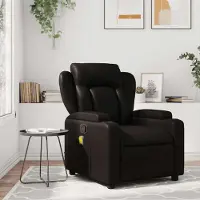 vidaXL "SPRING SALE"Relaxsessel/Massagesessel - Wohnzimmerstuhl - Lesesessel Polsterstuhl - Schwarz Kunstleder GermanyMöbel 84047 - Fernseh- & Relaxsessel