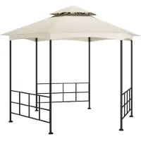 Syfax Pavillon mit Seitenwänden 3,1x2,7 m Creme
