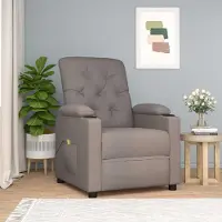 vidaXL 2025 cloris Massagesessel Taupe Stoff - Massagesessel Sale3066175 1parcel