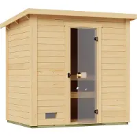 Weka Saunahaus Kaapi 2 mit Ofenschutz x B x T x H x 224 x 172 x 213