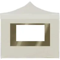 vidaXL Best Möbel Profi-Partyzelt Faltbar mit Wänden Aluminium 2×2m Creme - Pavillons & Partyzelte2026 866698