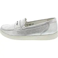 Waldlaufer H-Daisy Mokassin Silber in Gr. 39