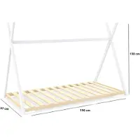 WEBER INDUSTRIES Sioux Hochbett, Holz, Weiß, 1 Person