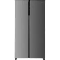Heinner HSBS-HM442NFINVXD Side-by-Side Kühlschrank 442L, No Frost, Touch-Display, Edelstahl