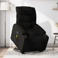 vidaXL Cloris DesignMöbel Massagesessel mit Aufstehhilfe Schwarz Stoff , Klassische Sessel 2024 Neu