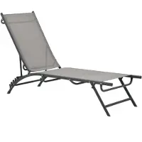 vidaXL "WINTER SALE"Sonnenliegen - Gartenmöbel - Liegestuhl - Gartenliege 2er-set - multifunktional& Moderne - Textilene und Stahl - In- und Outdoor NEU4669688
