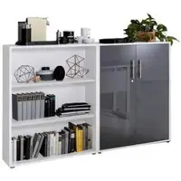 Mid.You Aktenschrank Office Edition Sw Set 1 niedrig Weiß/Anthrazit