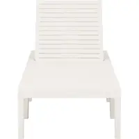 vidaXL "Sonnenliege HOMMIE - Gartenliege - Gartenmöbel - Kunststoff Weiß - 195x65x32 cm NeuMöbel 8898952