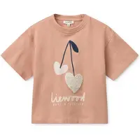 Liewood Tyler Placement T-Shirt, Sweetshearts/Pale Tuscany, 122-128