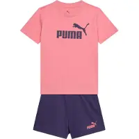 Puma ESS No.1 Logo Tee and Shorts Set G - Wild Pink, Größe:164