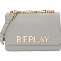 Replay Umhängetasche Crossbody Bag Elephant Skin grau