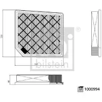 FEBI BILSTEIN Bilstein Luftfilter 1000994