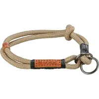 Trixie BE NORDIC Zug-Stopp-Halsband L, 50 cm, Sand/Schwarz