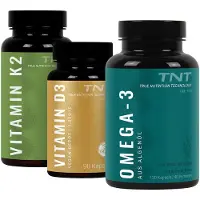 TNT Omega-3 + Vitamin D3 + Vitamin K2 Bundle - vegan