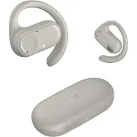 Hama Open-Ear-Kopfhörer "Open-Ear-Kopfhörer „Spirit Open“ (18 h Akku, mit App, Ohrbügel, IPX4)", beige (sand), Kopfhörer, True-Wireless-Kopfhörer, Ladebox mit LED, ENC, Open-Ear-Kopfhörer