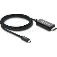 DeLOCK 81704, 2 m, USB Typ-C, HDMI, Männlich, Männlich, Gerade