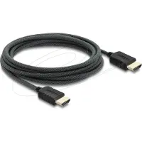 DeLOCK Koaxiales High Speed HDMI Kabel 8K 60 Hz 48 Gbps mit Geflechtmantel 3m
