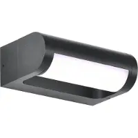 CMD LED Aussenwandleuchte 9052, schwarz, Aluminium, Modern, LED Wandleuchte außen