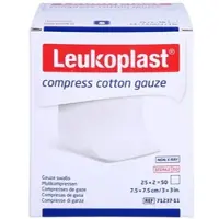 Bsn Medical Leukoplast Compress Cotton Gauze St.7,5x7,5cm 12f
