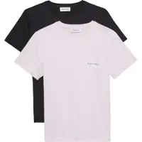 Calvin Klein 2-pack Short Sleeve Round Neck Logo T-shirts Cradle Pink/bla Größe: L | Hemden Outlet | Damen | Rosa