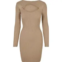 Urban Classics Shirtkleid "Damen Ladies Cut Out Dress" 1 Stk. tlg.