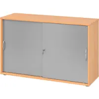 Bümö Schiebetürenschrank office - 2 Ordnerhöhen