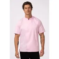 Chef Works Kochjacke SPRINGFIELD Cool VentTM, Reißverschluss, Pink, Größe XS