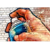 Papermoon Fototapete "Graffiti", bunt, B:2m L:1,49m, Vlies, Tapeten, Fototapete