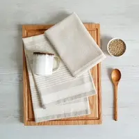 Framsohn Frottier Geschirrtuch "Modern Living Fischgrät", bunt (beige, braun, grau), B:50cm L:70cm, 100% Baumwolle, Geschirrtücher, Geschirrtuch, dichte Feinwebung, in Österreich hergestellt, 50x70 cm