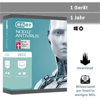 ESET NOD32 Antivirus 2026, 1 Gerät - 1 Jahr, Download