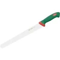 Sanelli Brotmesser, grüner Griff, Küchenmesser mit Wellenschliff, Klingenlänge: 23,5 cm