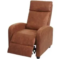 Mendler Fernsehsessel HWC-F76, Relaxsessel Sessel Liegesessel, Liegefunktion verstellbar Stoff/Textil vintage WildKunstleder