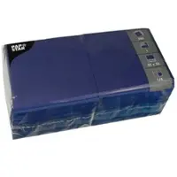 Papstar 5000 Servietten, 1-lagig 1/4-Falz 33 cm x 33 cm dunkelblau