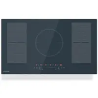 Klarstein Delicatessa 90 Flex Induktionskochfeld – 5-Zonen-Einbaukochfeld, 9.500 W Mit Thermoboost, Flexzone, Sensecontrol, Timer Und Kindersicherung, Glaskeramik Anthrazit, 90-cm-Design