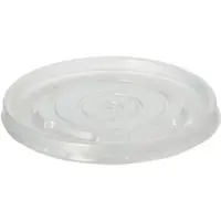 Papstar Starpak 25 Deckel für Suppenbecher, PP rund Ø 9,8 cm · 1 cm transparent | Folie (25 Stück)