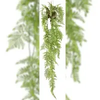 Creativ Green künstliche Pflanze Farnhänger, ca 145cm inkl. Metallhaken