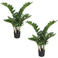 Creativ Green künstliche Pflanze Zamifolia, 70cm, 2er Set