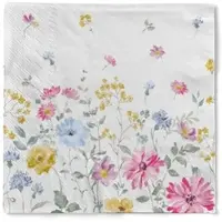 Mank Tissue Serviette Meggi 40 x 40 cm, 3-lagig, 100 Stück - - Floral