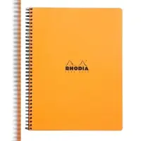 Rhodia 5x Spiralbuch Notebook A4+, 80 Blatt kariert 80g, mit Rand und Kopfleiste/Rahmen, abtrennbar - Sortiert 19300C
