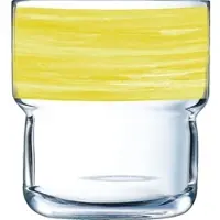 Arcoroc Brush Yellow Log FB22 Stapelbecher 22cl * 6er