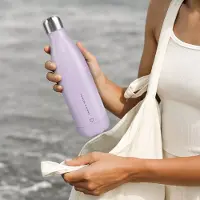 Yoursurprise Thermosflasche - 500 ml - Lila - Bedruckt
