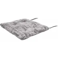 Doppler Sitzkissen Elegant mit Schriftzug 45x45x4 cm grau