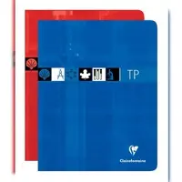 Clairefontaine 5x Praxisarbeitsheft 17x22 cm, 40 Blatt, französische Lineatur Seyès 90g + blanko 125g - Sortiert 3727C